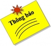 Thông báo điều chỉnh đoàn thực tập